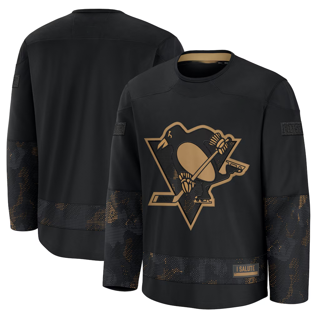 Tocy P.Penguins Black Home Premium Jerseys