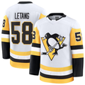 Tocy P.Penguins #58 Kris Letang White Premium Jerseys