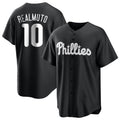 tocy P.Phillies #10 J.T. Realmuto Player Black Alt Fashion Home Game Stitched Jerseys