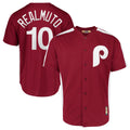 tocy P.Phillies #10 J.T. Realmuto Player Red Cooperstown Collection Limited Home Stitched Jerseys