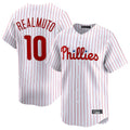 tocy P.Phillies #10 J.T. Realmuto Player White Home Limited Stitched Jerseys