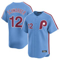 tocy P.Phillies #12 Kyle Schwarber Player Light Blue Home Limited Stitched Jerseys