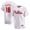 tocy P.Phillies #16 Brandon Marsh Player White Home Limited Stitched Jerseys