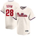 tocy P.Phillies #28 Alec Bohm Player Cream Home Limited Stitched Jerseys