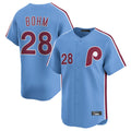 tocy P.Phillies #28 Alec Bohm Player Light Blue Home Limited Stitched Jerseys