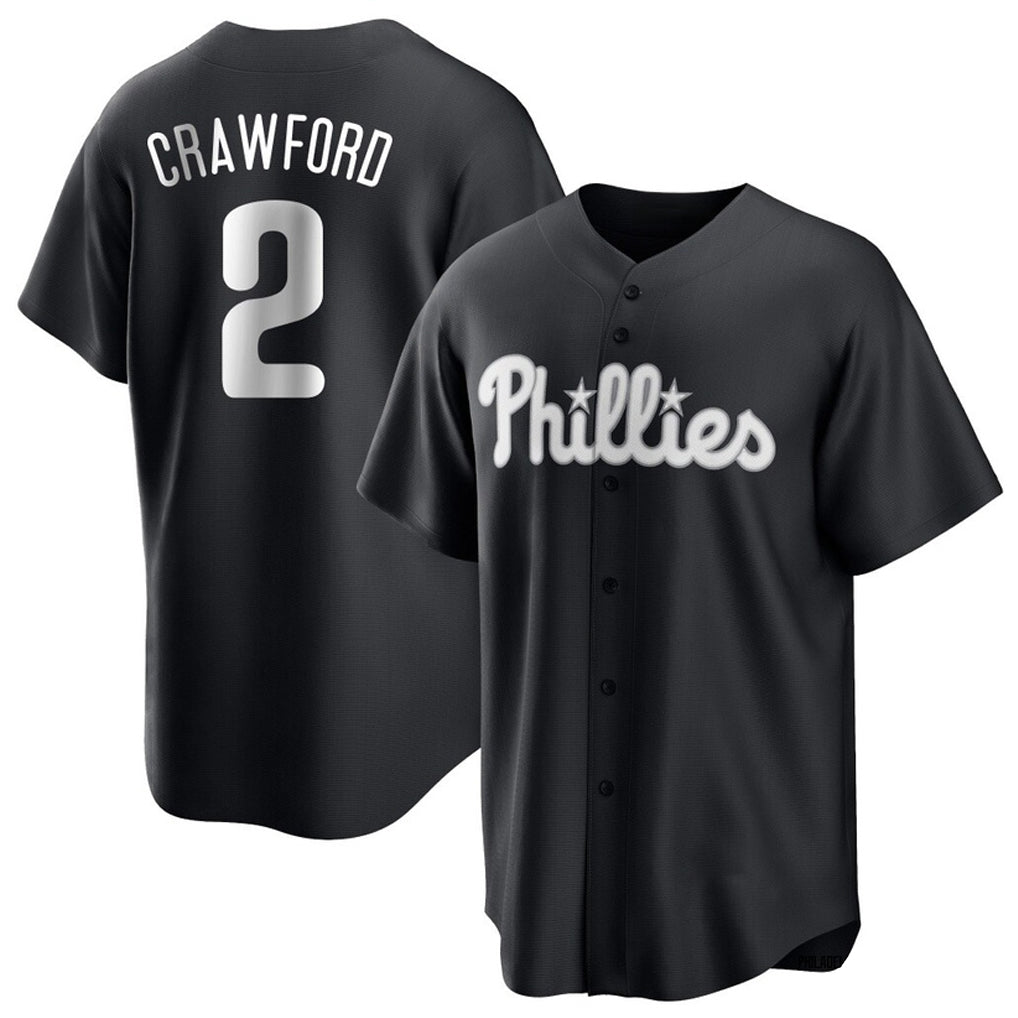 tocy P.Phillies #2 Justin Crawford Player Black Alt Fashion Home Game Stitched Jerseys