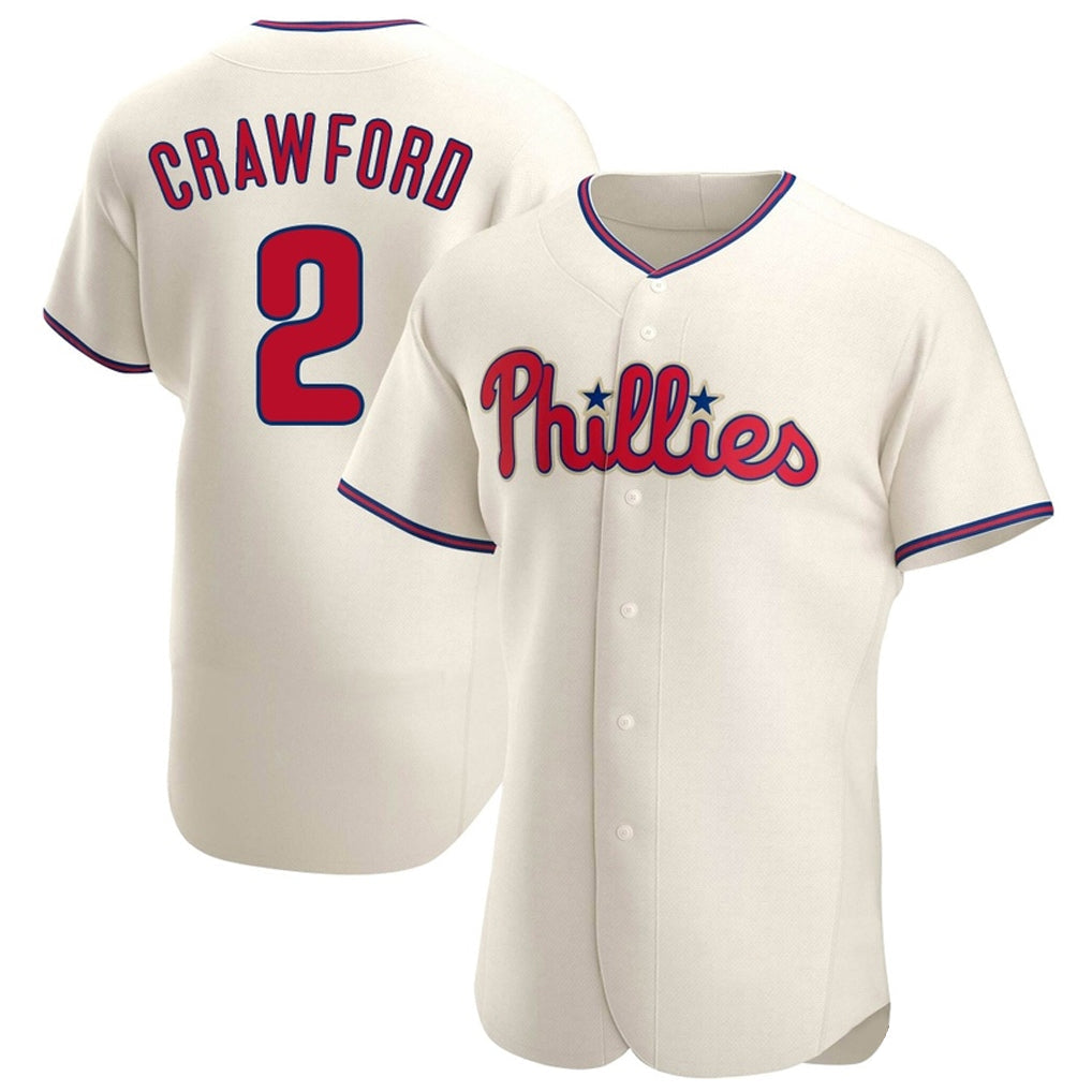 tocy P.Phillies #2 Justin Crawford Player Cream Home Limited Elite Stitched Jerseys