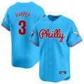 tocy P.Phillies #3 Bryce Harper Player Light Blue Phillies & Eagles Vapor Premier Limited Stitched Jerseys