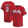 tocy P.Phillies #3 Bryce Harper Player Red Phillies & Eagles Vapor Premier Limited Stitched Jerseys