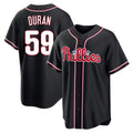 tocy P.Phillies #59 Jhoan Duran Player Black Fashion Out Home Game Stitched Jerseys