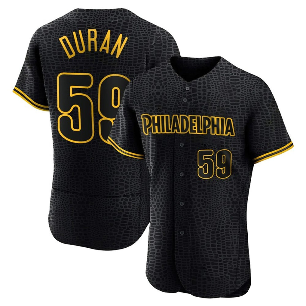 tocy P.Phillies #59 Jhoan Duran Player Black Snake Skin City Home Limited Elite Stitched Jerseys