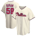 tocy P.Phillies #59 Jhoan Duran Player Cream Home Game Stitched Jerseys