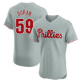 tocy P.Phillies #59 Jhoan Duran Player Gray Home Limited Elite Stitched Jerseys