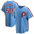tocy P.Phillies #59 Jhoan Duran Player Light Blue Home Limited Game Stitched Jerseys
