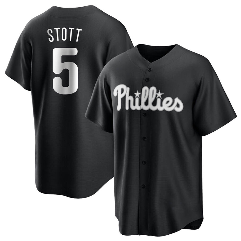 tocy P.Phillies #5 Bryson Stott Player Black Alt Fashion Home Game Stitched Jerseys