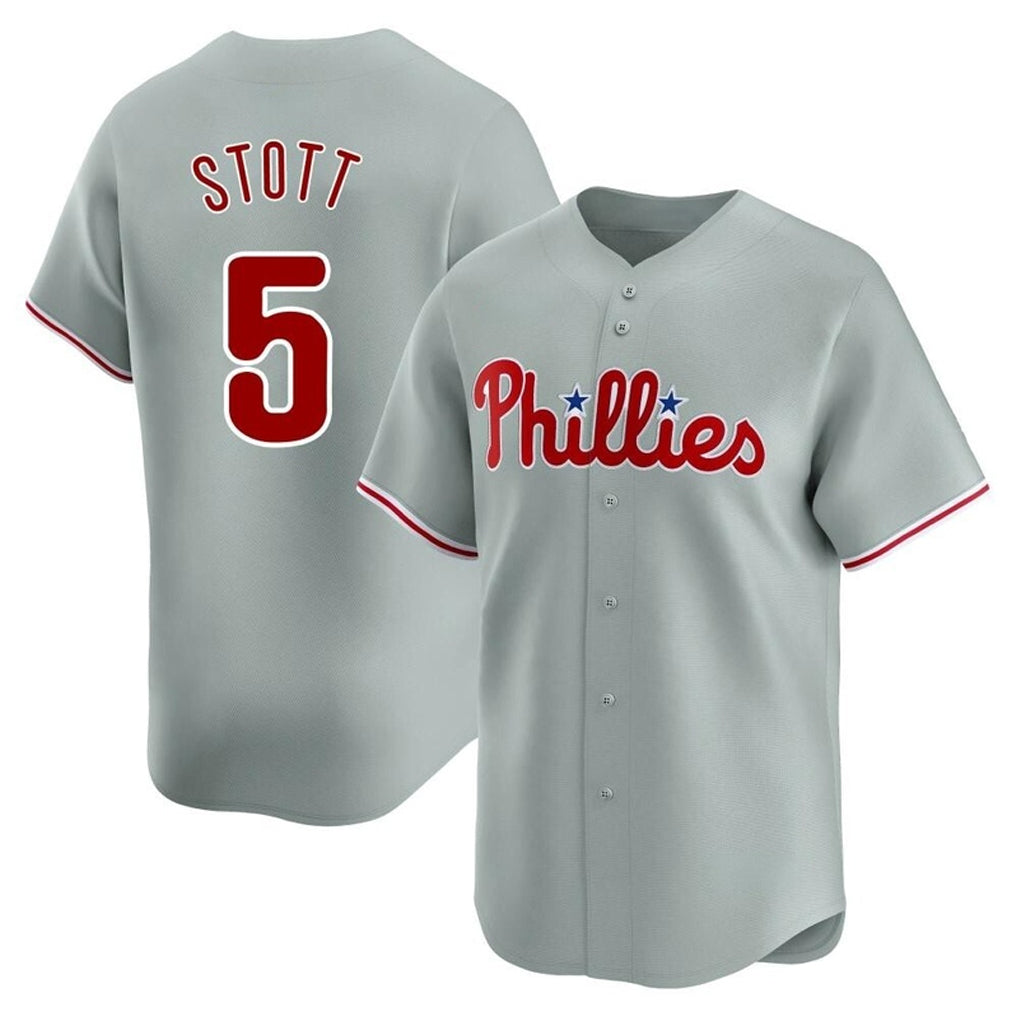 tocy P.Phillies #5 Bryson Stott Player Gray Home Limited Stitched Jerseys