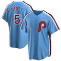 tocy P.Phillies #5 Bryson Stott Player Light Blue Home Game Stitched Jerseys
