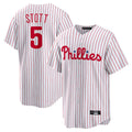 tocy P.Phillies #5 Bryson Stott Player White Home Game Stitched Jerseys