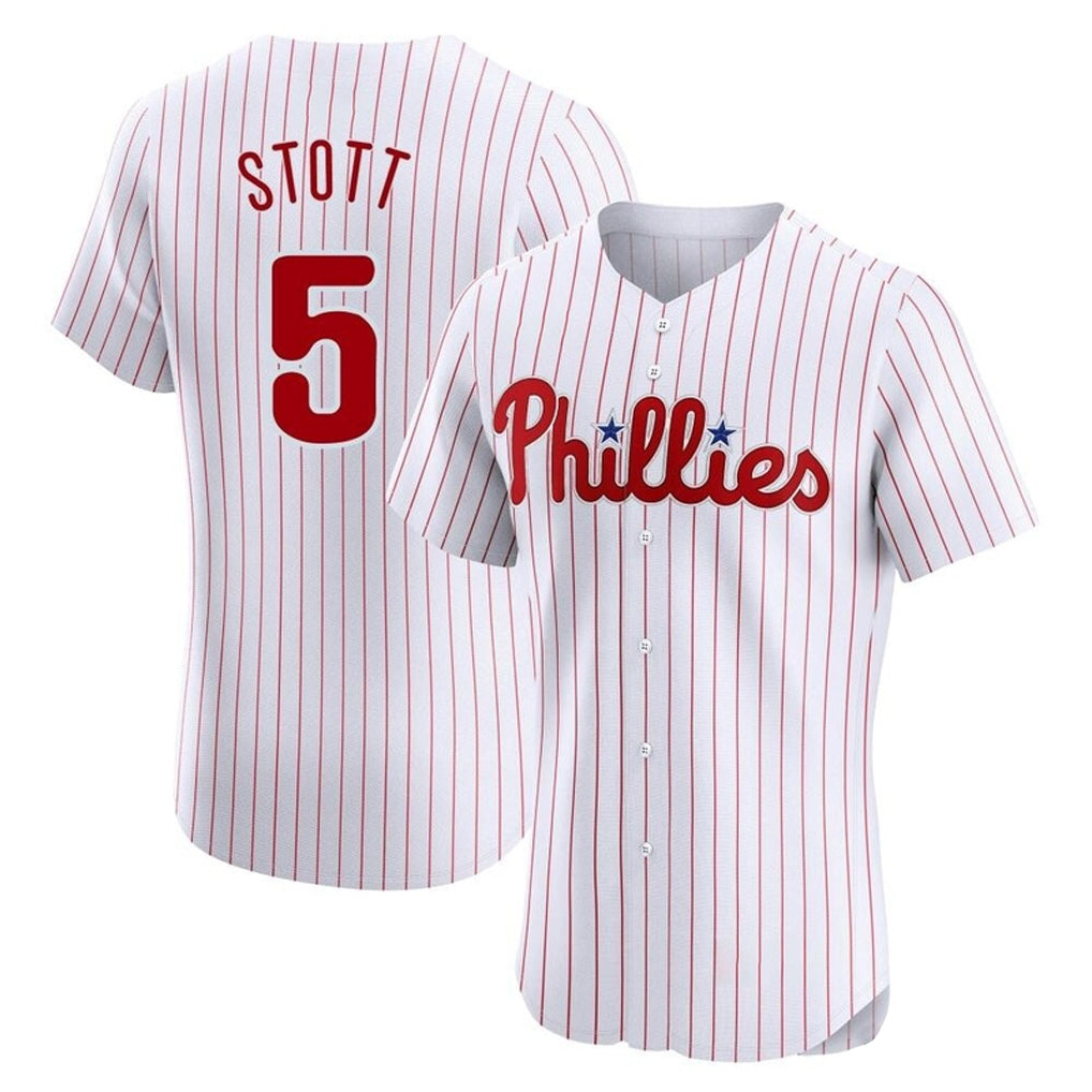 tocy P.Phillies #5 Bryson Stott Player White Home Limited Elite Stitched Jerseys