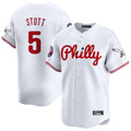 tocy P.Phillies #5 Bryson Stott Player White Phillies & Eagles Vapor Premier Limited Stitched Jerseys