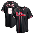 tocy P.Phillies #6 Ryan Howard Player Black Fashion Out Home Game Stitched Jerseys