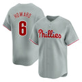 tocy P.Phillies #6 Ryan Howard Player Gray Home Limited Stitched Jerseys