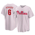 tocy P.Phillies #6 Ryan Howard Player White Home Game Stitched Jerseys