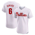 tocy P.Phillies #6 Ryan Howard Player White Home Limited Elite Stitched Jerseys