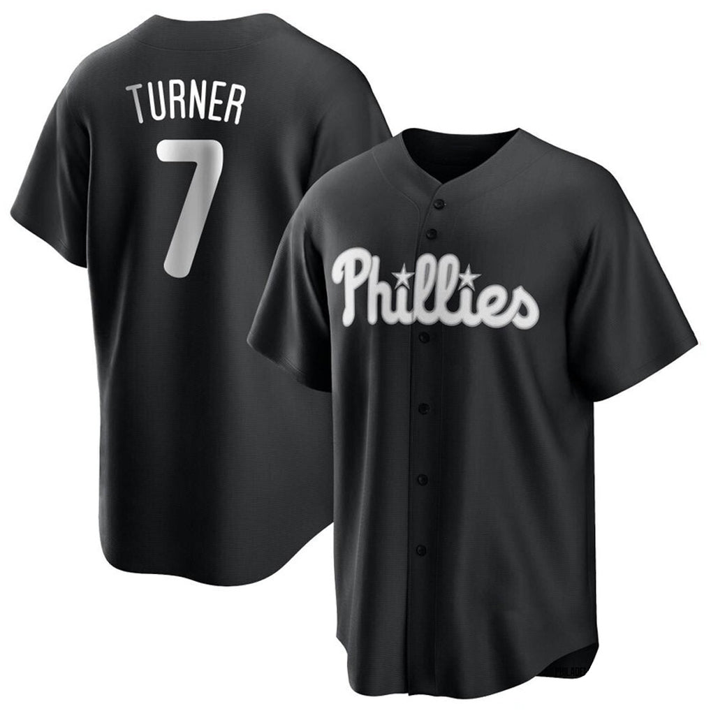 tocy P.Phillies #7 Trea Turner Player Black Alt Fashion Home Game Stitched Jerseys