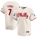 tocy P.Phillies #7 Trea Turner Player Cream Phillies & Eagles Vapor Premier Limited Stitched Jerseys