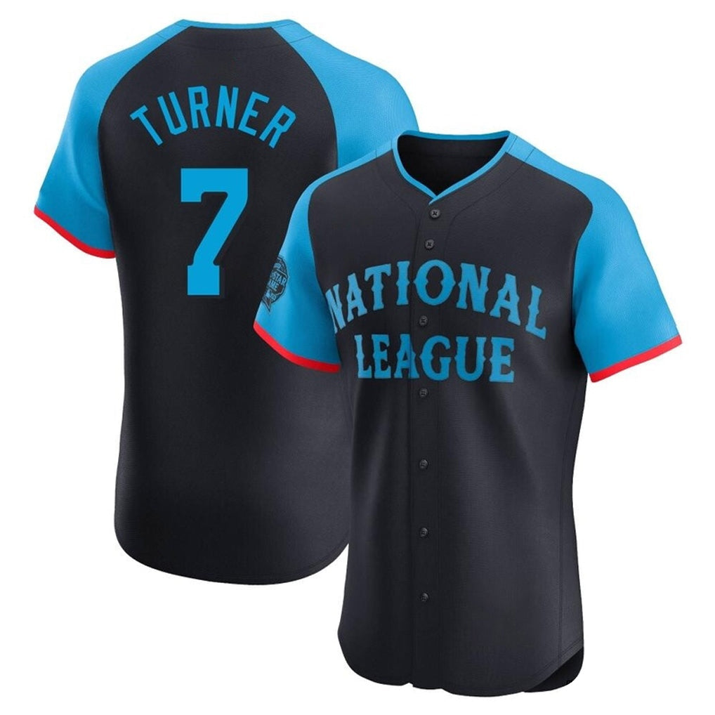 tocy P.Phillies #7 Trea Turner Player Navy National League All-Star Limited Elite Stitched Jerseys