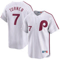 tocy P.Phillies #7 Trea Turner Player White Cooperstown Collection Limited Home Stitched Jerseys
