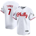 tocy P.Phillies #7 Trea Turner Player White Phillies & Eagles Vapor Premier Limited Stitched Jerseys