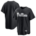 tocy P.Phillies Blank Player Black Alt Fashion Home Game Stitched Jerseys