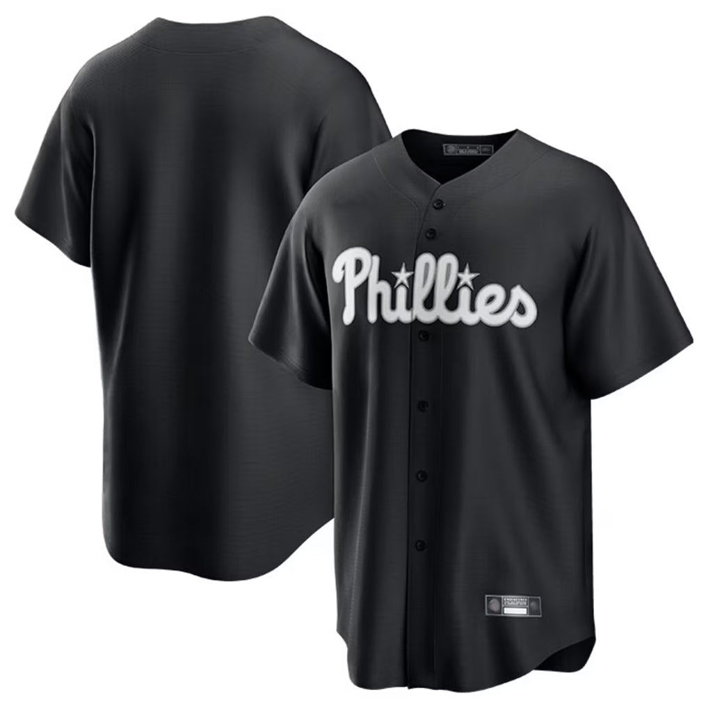 tocy P.Phillies Blank Player Black Alt Fashion Home Game Stitched Jerseys