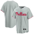 tocy P.Phillies Blank Player Gray Home Game Stitched Jerseys