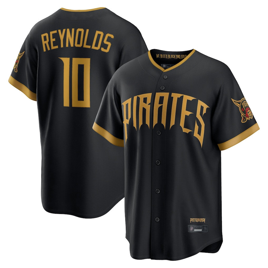 tocy P.Pirates #10 Bryan Reynolds Player Black 2026 City Connect Home Game Stitched Jerseys