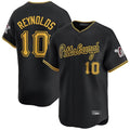 tocy P.Pirates #10 Bryan Reynolds Player Black Alt Home Limited Stitched Jerseys