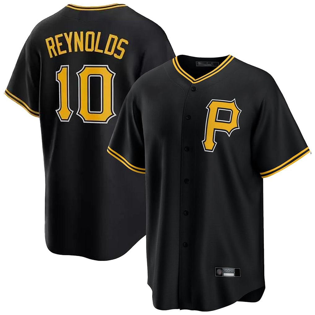 tocy P.Pirates #10 Bryan Reynolds Player Black Alternate 2025 Home Game Stitched Jerseys