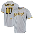 tocy P.Pirates #10 Bryan Reynolds Player Gray Road Home Game Stitched Jerseys