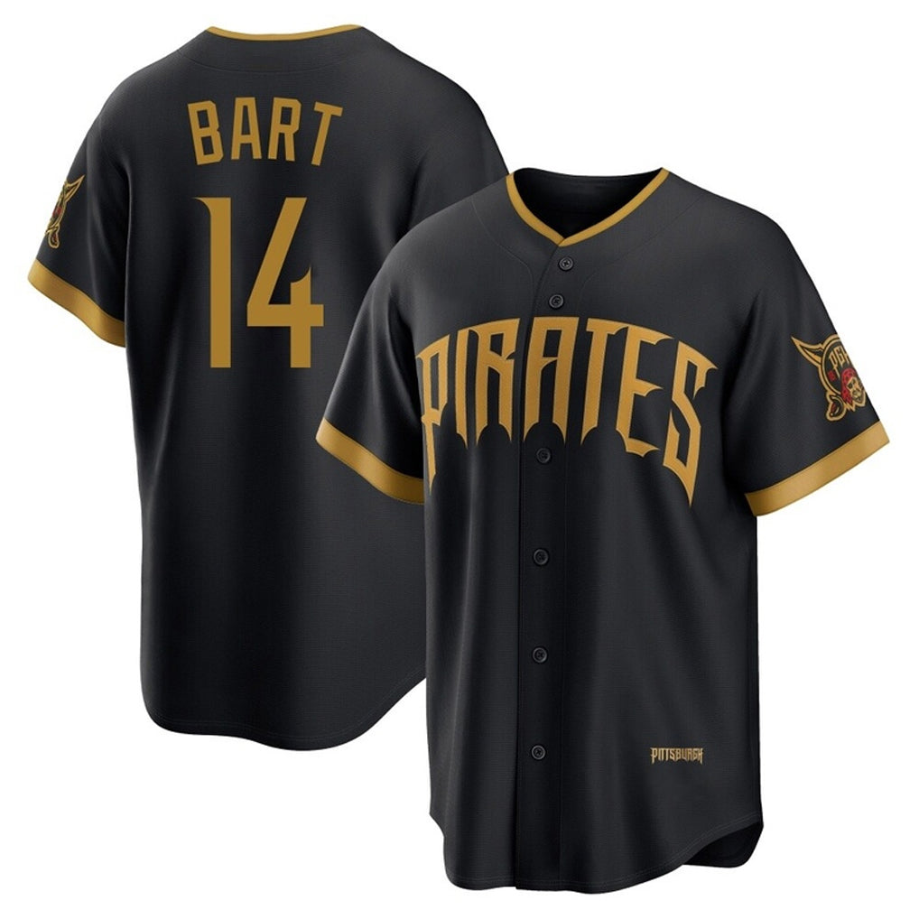 tocy P.Pirates #14 Joey Bart Player Black 2026 City Connect Home Game Stitched Jerseys