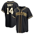 tocy P.Pirates #14 Joey Bart Player Black Fashion Out Home Game Stitched Jerseys