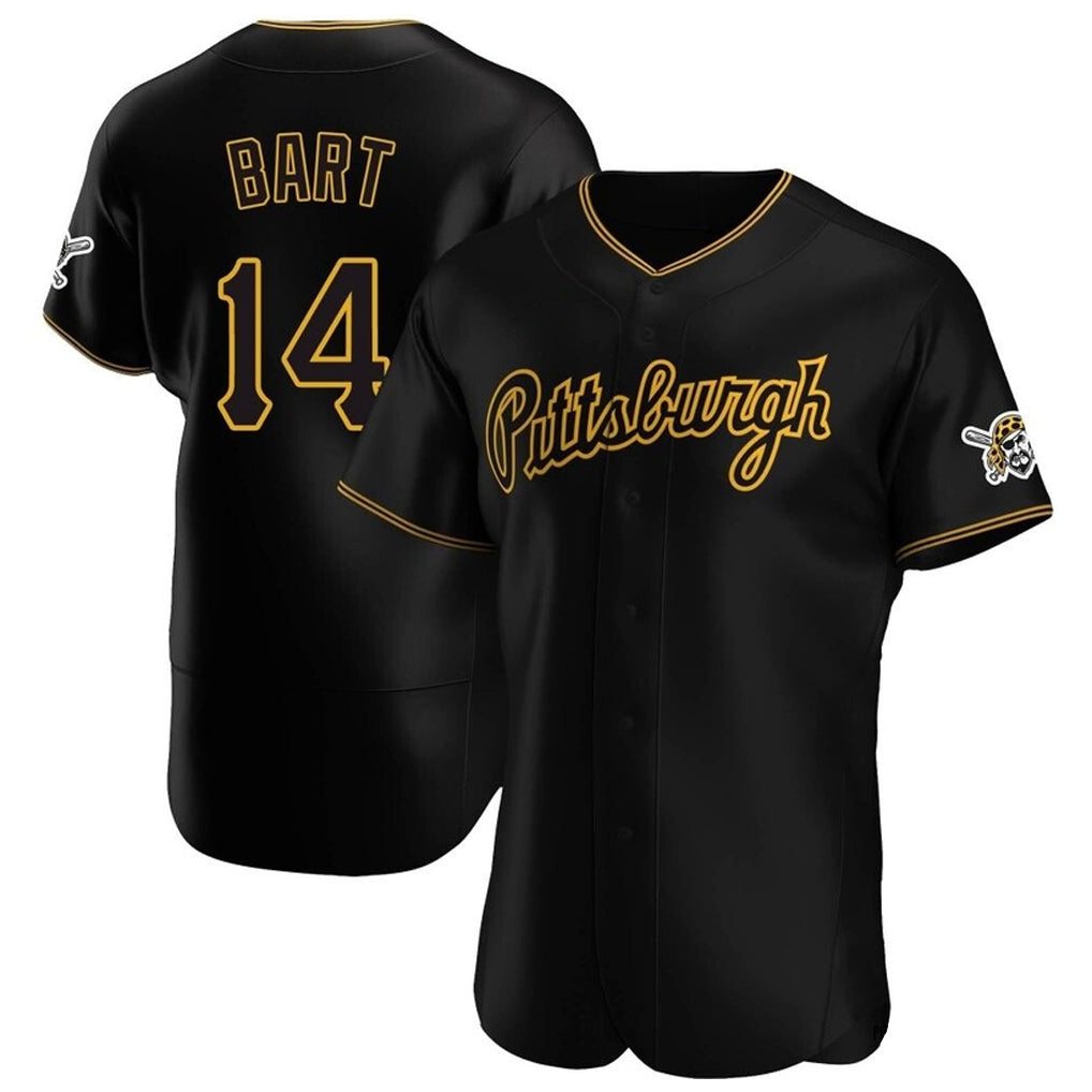tocy P.Pirates #14 Joey Bart Player Black Home Limited Elite Stitched Jerseys