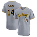 tocy P.Pirates #14 Joey Bart Player Gray Road Home Limited Elite Stitched Jerseys