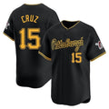 tocy P.Pirates #15 Oneil Cruz Player Black Home Limited Stitched Jerseys