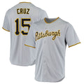 tocy P.Pirates #15 Oneil Cruz Player Gray Road Home Game Stitched Jerseys