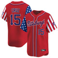tocy P.Pirates #15 Oneil Cruz Player Red 2025 Independence Day Vapor Premier Limited Stitched Jerseys