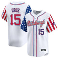 tocy P.Pirates #15 Oneil Cruz Player White 2025 Independence Day Vapor Premier Limited Stitched Jerseys