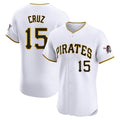 tocy P.Pirates #15 Oneil Cruz Player White Home Limited Elite Stitched Jerseys