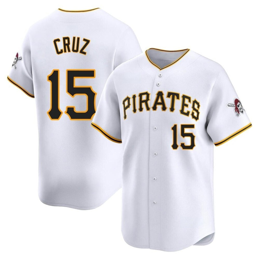 tocy P.Pirates #15 Oneil Cruz Player White Home Limited Stitched Jerseys